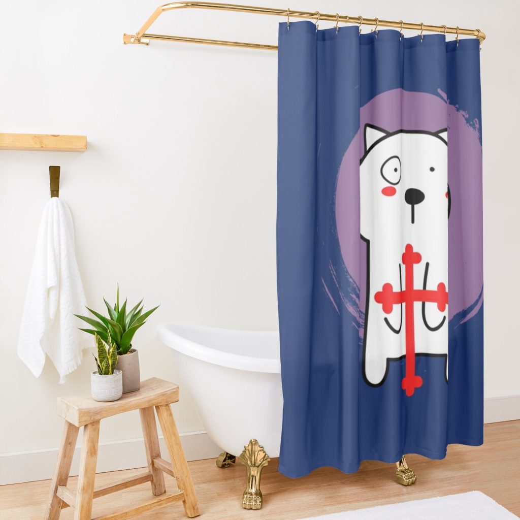 God Dog Lookism Parody Shower Curtain Official Lookism Merch