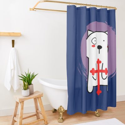 God Dog Lookism Parody Shower Curtain Official Lookism Merch