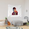 Lookism Kpop-Red Hoodie Semi-Realistic Illustration Tapestry Official Lookism Merch