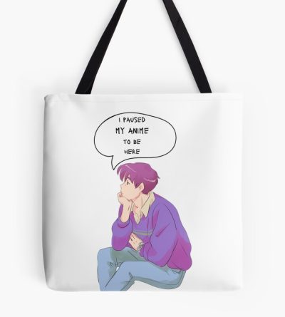 Lookism- I Paused My Anime 3 Tote Bag Official Cow Anime Merch