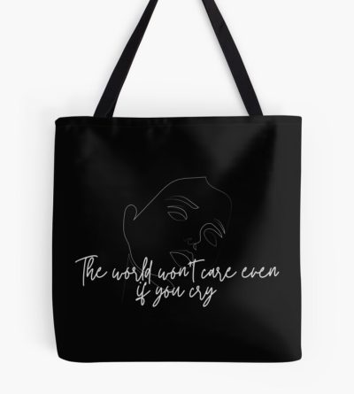 Lookism Quotes - The World Won'T Care Even If You Cry Tote Bag Official Cow Anime Merch