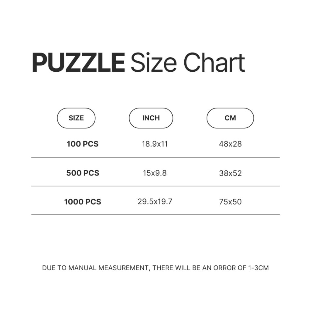 Puzzle Size Chart - Lookism Merch