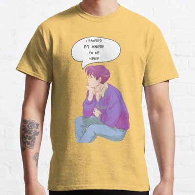 Hot Lookism  I Paused My Anime 3 T-shirt