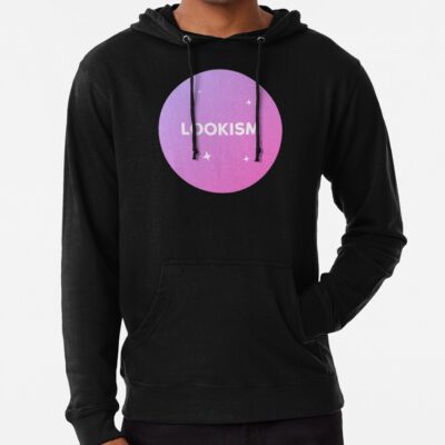 New Lookism  On Pink Background Hoodie