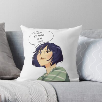 Lookism  I Paused My Anime Colorful 2 Throw Pillow
